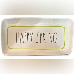 Rae‎ Dunn Happy Spring Serving Platter Tray